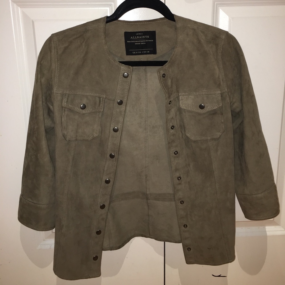 ALL SAINTS suede jacket